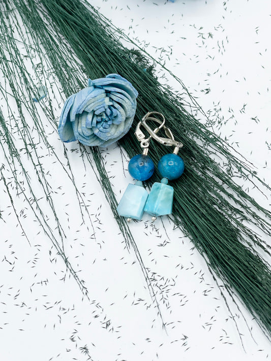Larimar & Apatit Ohrringe