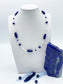 Lapislazuli mit Opal Halskette